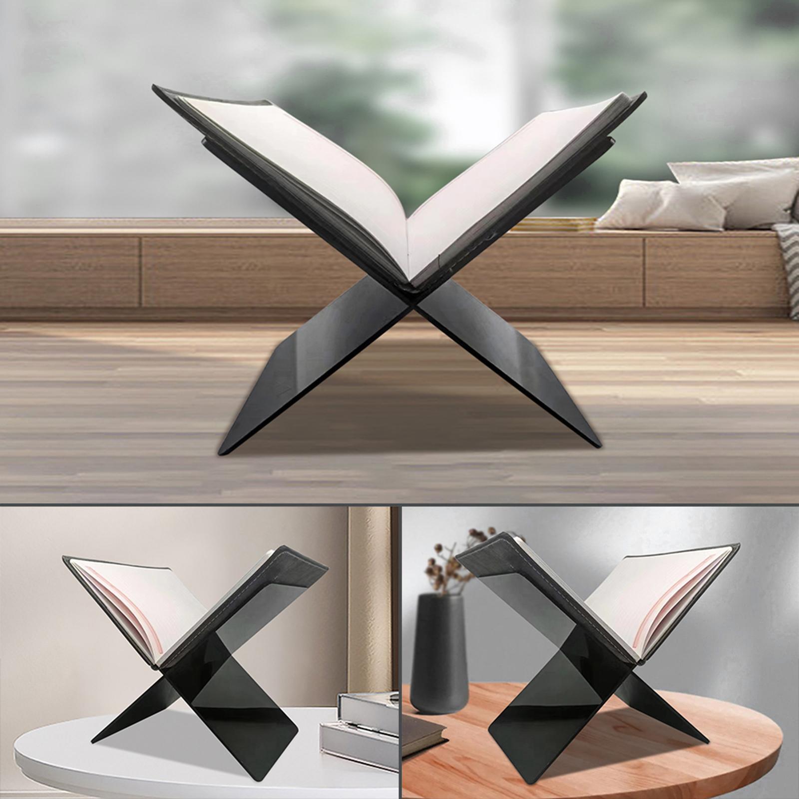 Acrylic Book Stand Transparent Clear Acrylic Book Holder for Counter Kitchen