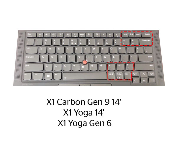 [New] Miếng Phủ Bảo Vệ Bàn Phím cho Lenovo Think Pad X1 Carbon Gen 9 14', X1 Nano, X1 Yoga 14', X1 Yoga Gen 6 14' 2021 TPU