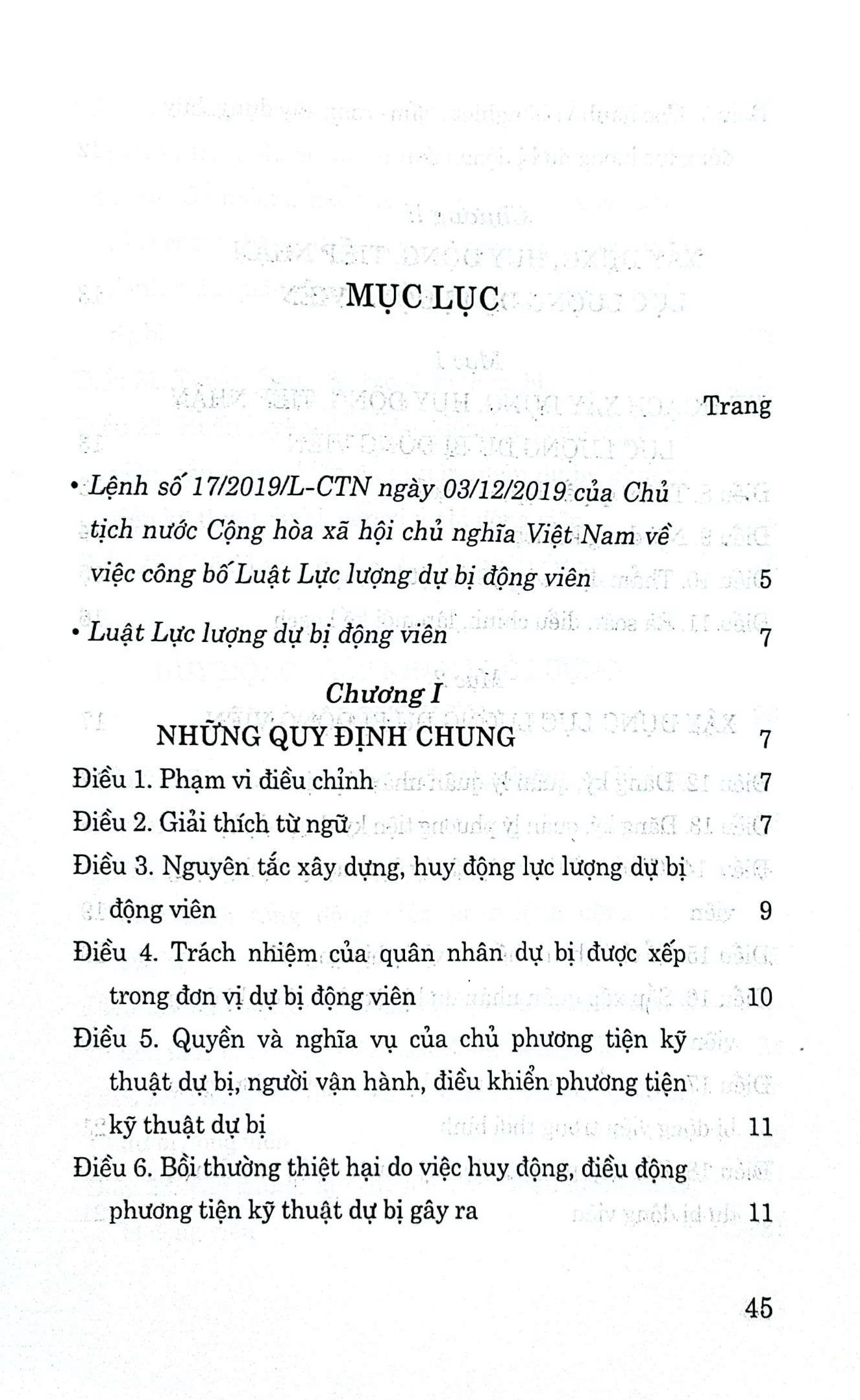 Luật lực lượng dự bị động viên