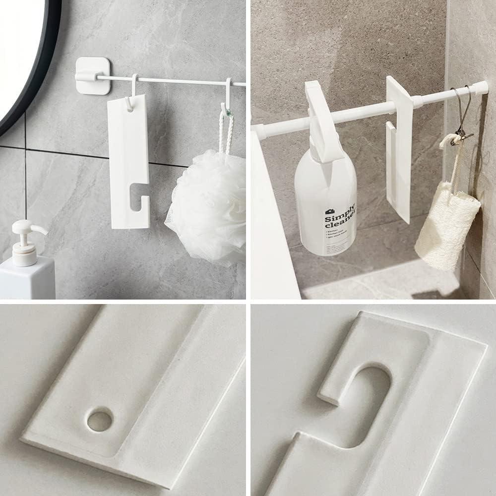 Silicon trắng vắt với móc treo, lưỡi nước để làm sạch kính tắm phòng tắm