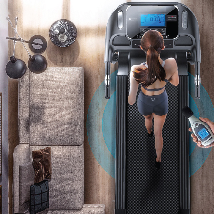 Máy chạy bộ điện tích hợp máy rung, gập bụng,băng chạy rộng, tốc độ tối đa lên tới 16km