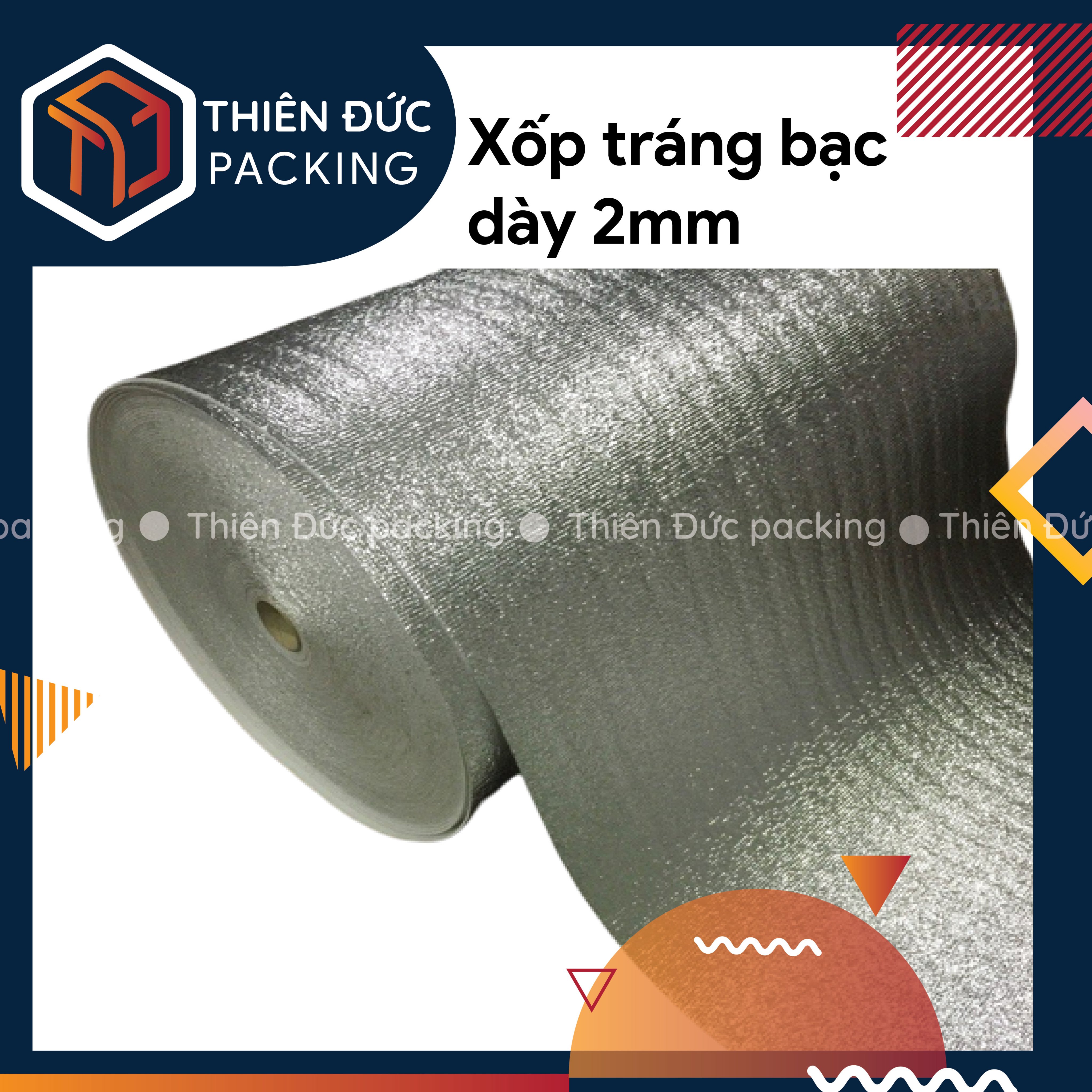 Cuộn xốp PE OPP tráng bạc dày 2mm x 10m cách nhiệt chống nắng nóng, lót sàn gỗ, làm chiếu ngủ trưa văn phòng