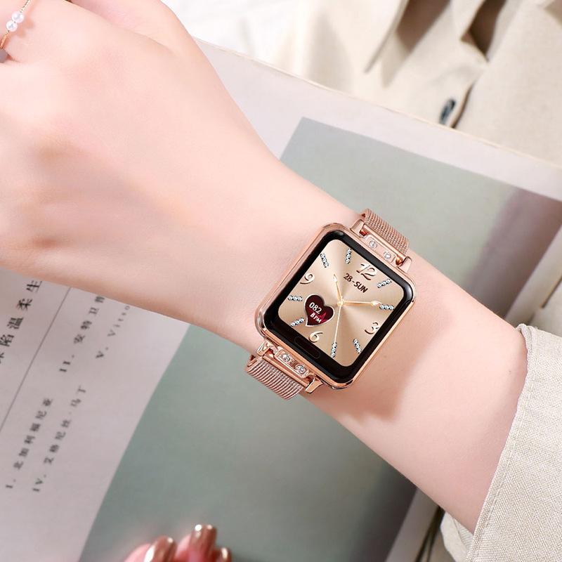 Zl13 Fashion Smart Watch Stainless Steel Heart Rate Blood Pressure Color Screen Smartwatch 4