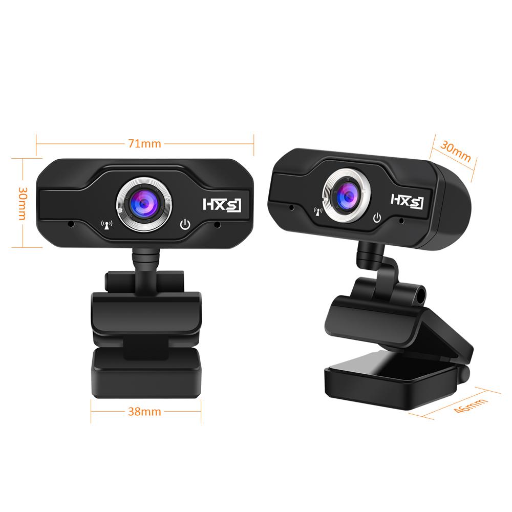 HXSJ S50 HD Webcam Desktop Laptop Web Camera 720P Web Cam CMOS Sensor with Built-in Microphone for Video Calling