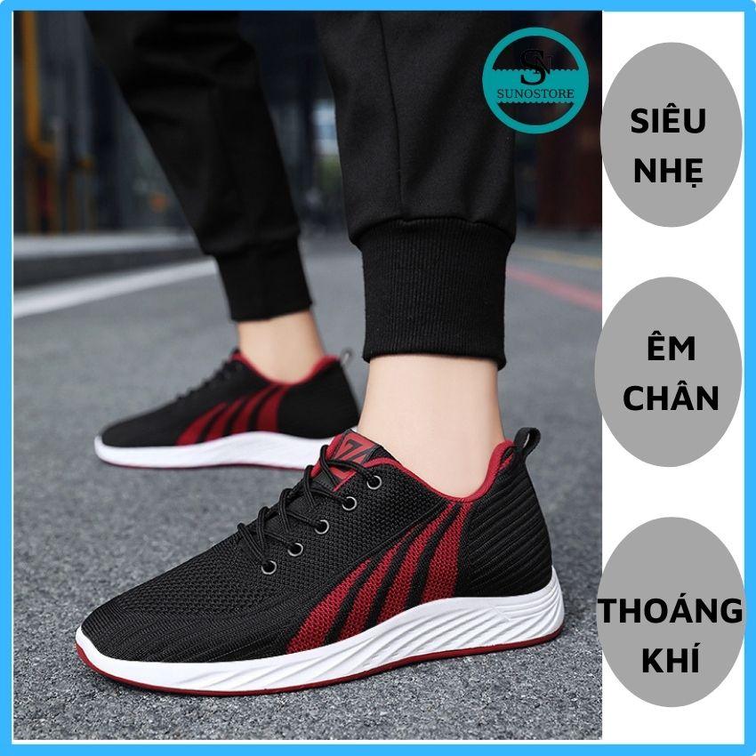 Giày Thể Thao Nam Sneaker Siêu Nhẹ Êm Chân Mang Đi Làm ,Chạy Bộ,Tập Gym Chơi Thể Thao GNA01 SUNO STORE