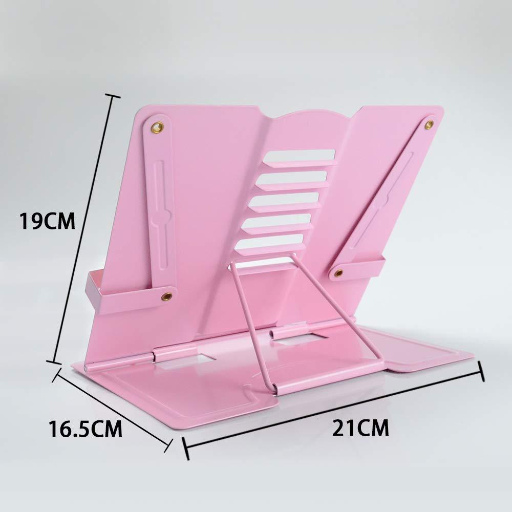 Reading Racks Metal, Uchbag Metal có thể gập lại, trẻ em kế toán, BookStore Book Stand, Chủ sở hữu sách dạy nấu ăn, người giữ sách nấu ăn đọc giá