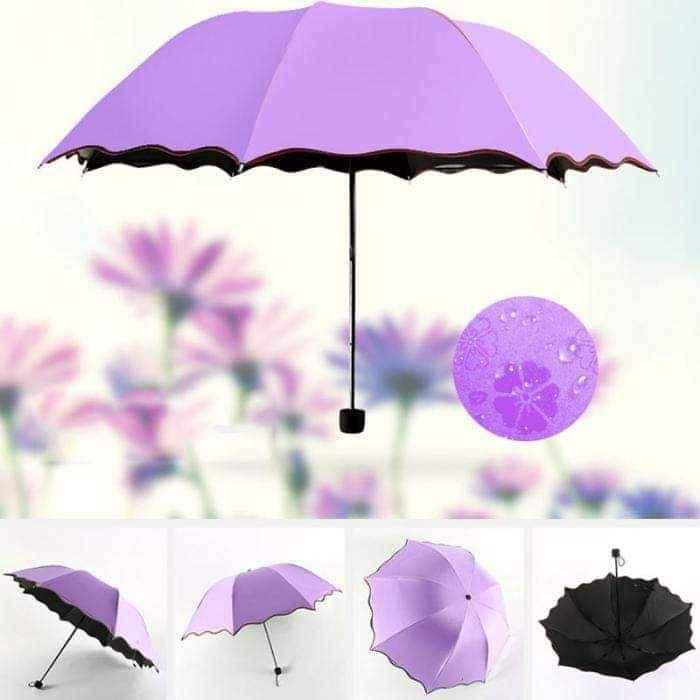 Ô gặp nước nở hoa gấp gọn, dù nở hoa