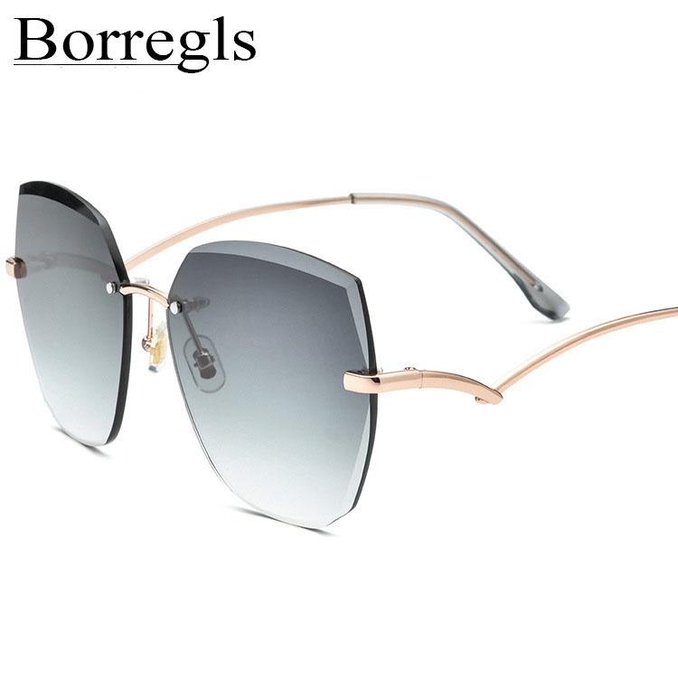 Kính mắt đa giác Borregls Cao Cấp gọng cong mới lạ mắt kính chống tia UV chống xước- kính mát nam/nữ độc lạ gl08