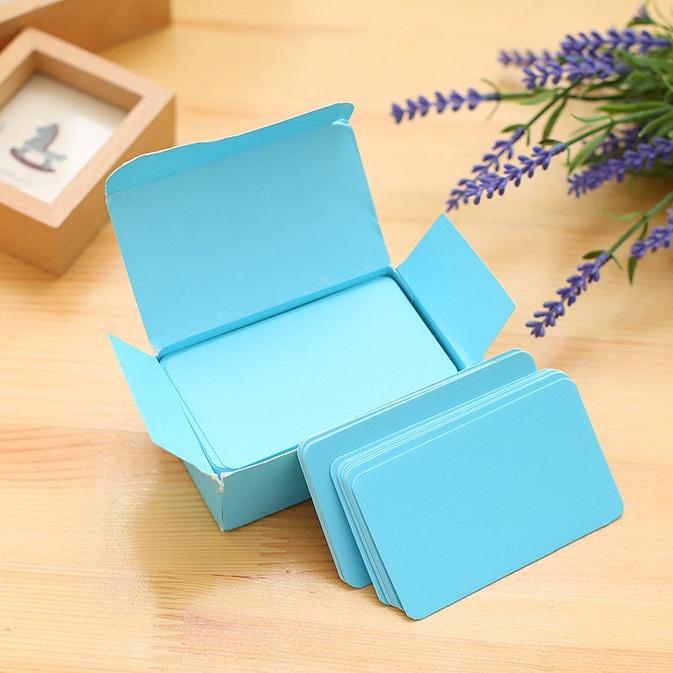 Hộp 90 tờ giấy cứng dùng làm giấy ghi chú flashcard memopad học từ vựng ST234