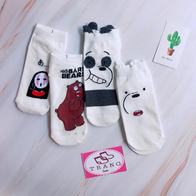 Tất ngắn cổ hình gấu “ We Bare Bears