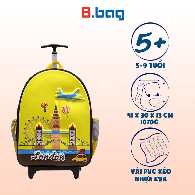 Balo cần kéo B.bag Around the World dành cho học sinh cấp 1