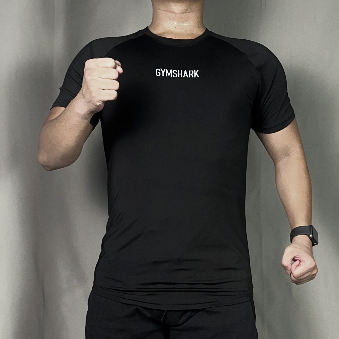 Áo thun lạnh nam tập gym DOGYMSHOP logo thêu, form ôm body đẹp AGTN9