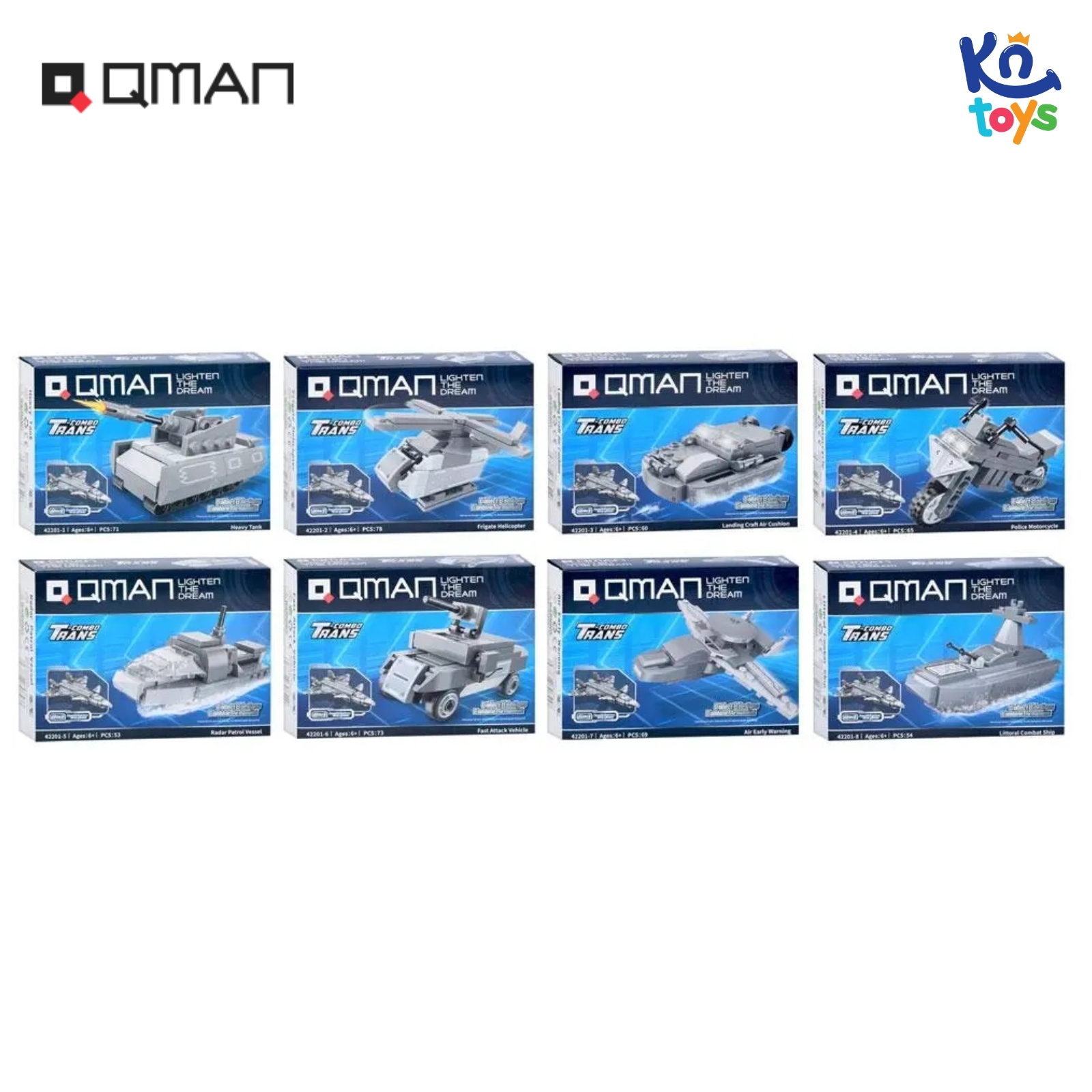Đồ Chơi Xếp Hình, Lắp Ráp Qman 42201 - Máy Bay Chiến Đấu (523 mảnh ghép)