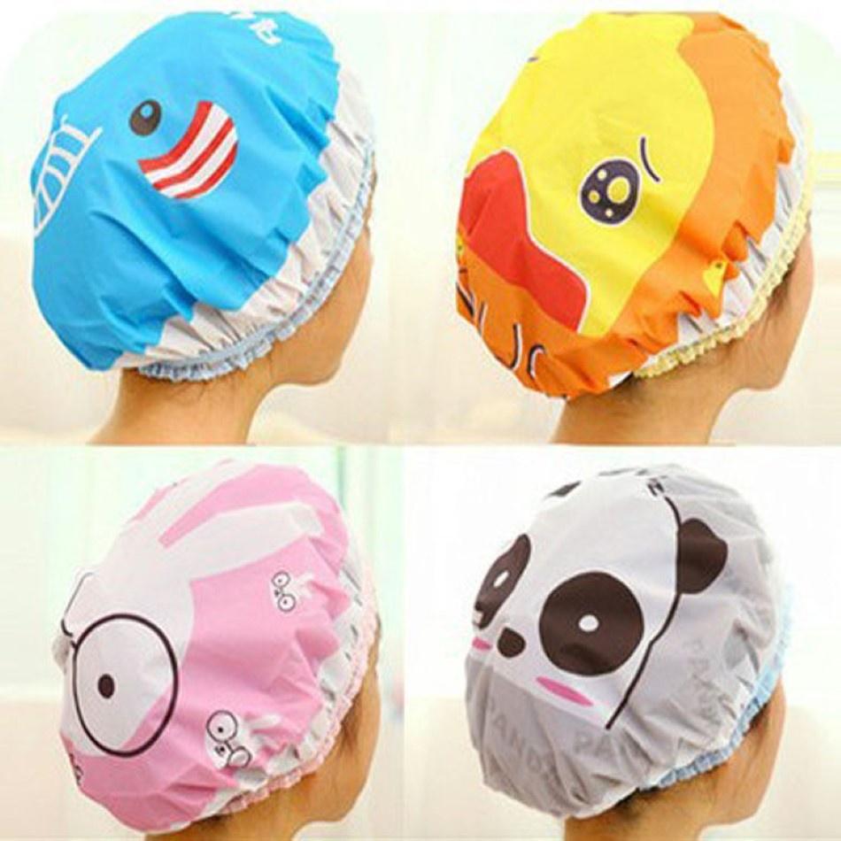 Mũ trùm ủ tóc hình dễ thương cute có chun co giãn
