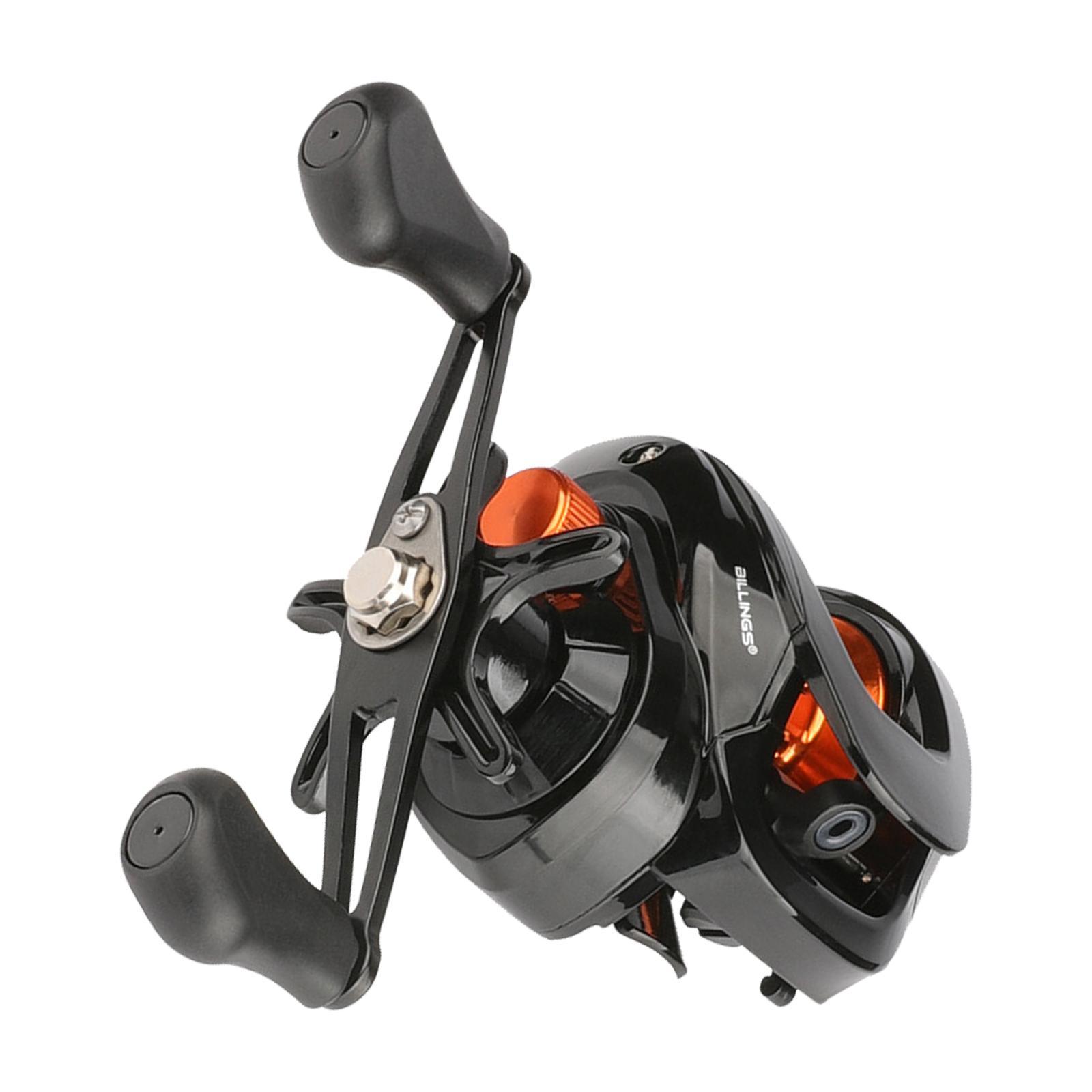Powerful High Speed Fishing Reels 6.3:1 5+1 BB Baitcaster Fishing Reels Left