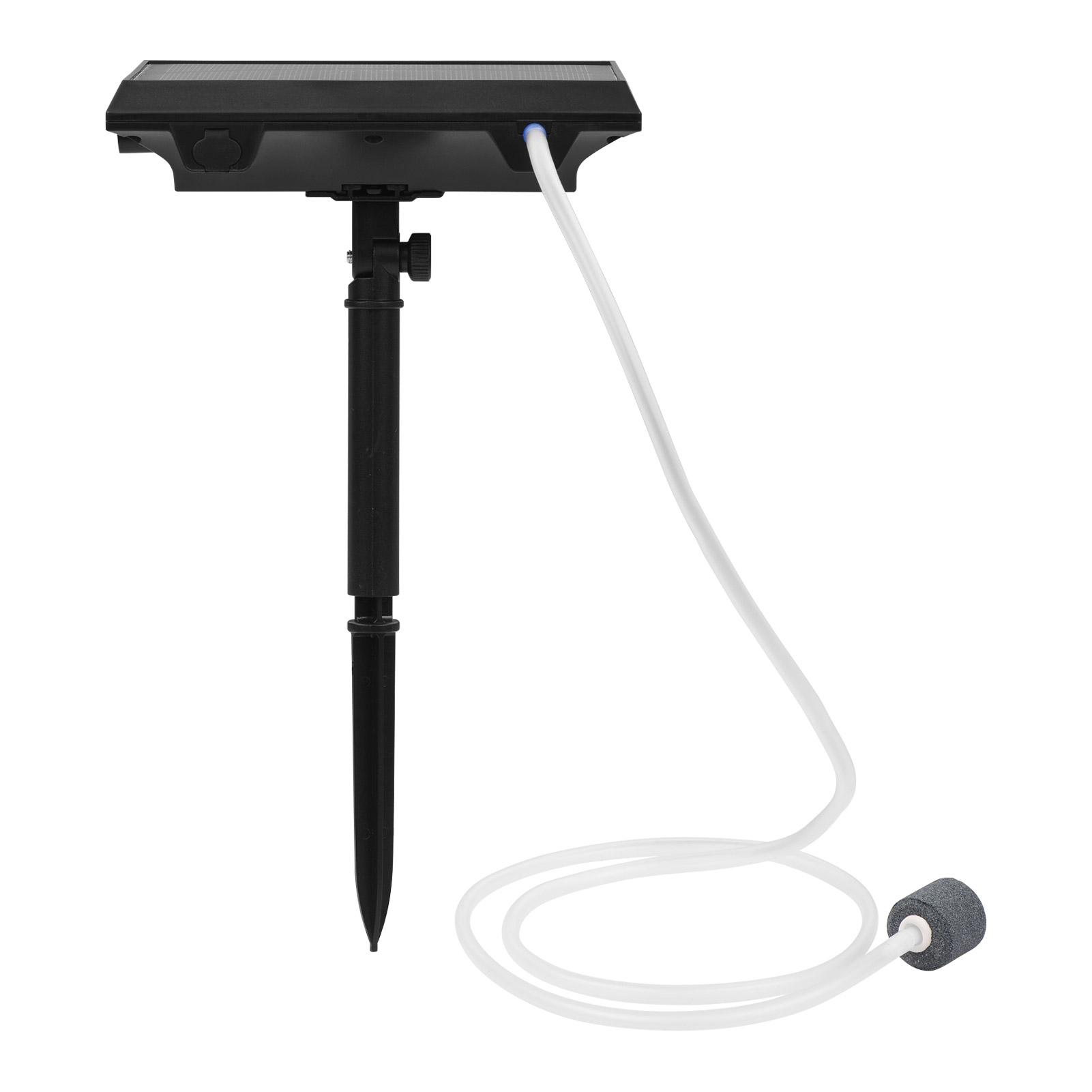 5.5V 1.5W Solar Air Pump Fish Tank Oxygenator with Aquarium Pipe & Air Bubble Stone Outdoor Pond Oxygen Pump Aerator