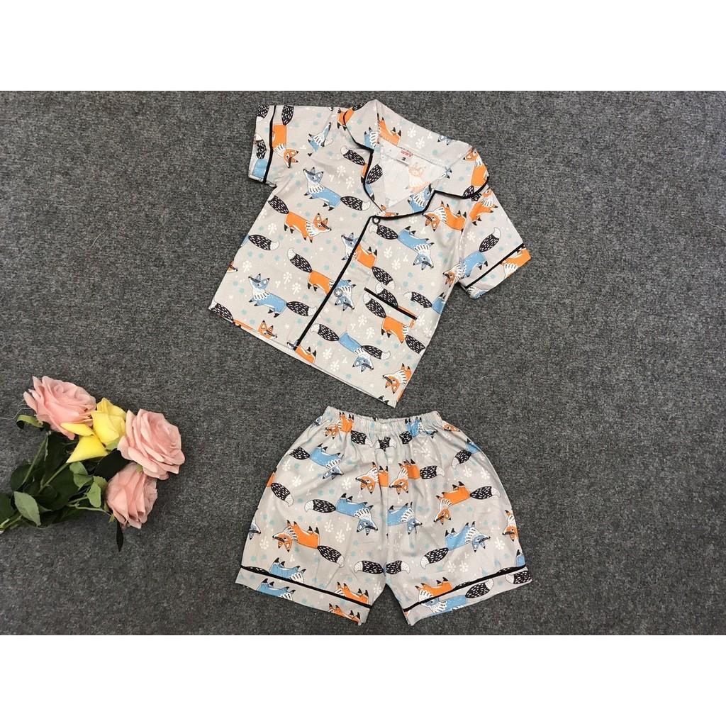 Bộ Pyjama thô lụa cho bé