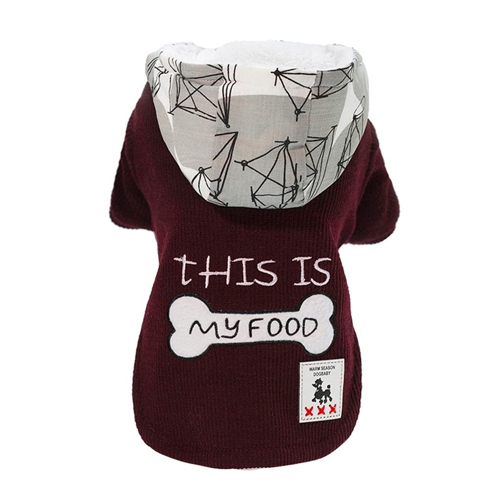 Dog Coat Hoodie Pet Winter Clothes Warm Soft for Medium Large Dogs