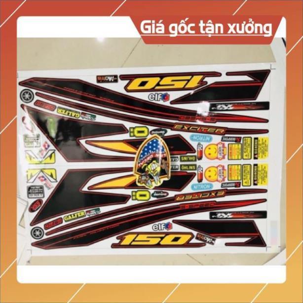 Tem rời ex 150 sọc chỉ đỏ đen 3 lớp ko bay màu