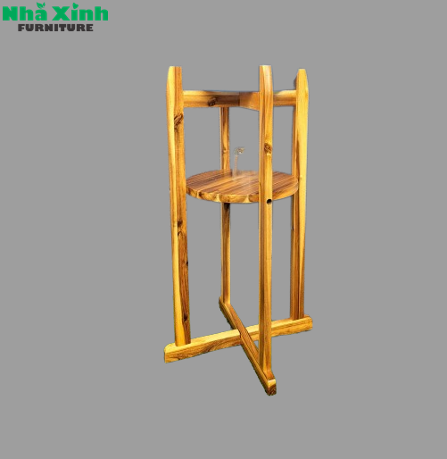 KỆ ĐỂ BÌNH NƯỚC GỖ TỰ NHIÊN