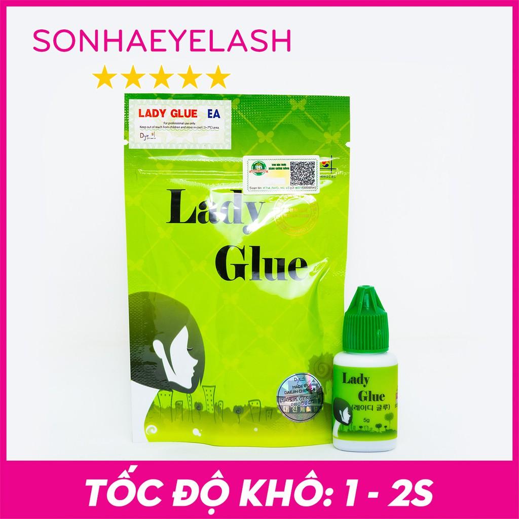 Keo lady glue, keo lady xanh, dòng keo khô nhanh dành cho thợ nối mi chuyên nghiệp