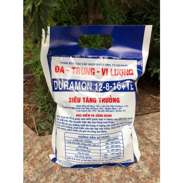 PHÂN BÓN CAO CẤP ĐA-TRUNG-VI LƯỢNG DURAMON 12-8-6+TE SIÊU TĂNG TRƯỞNG