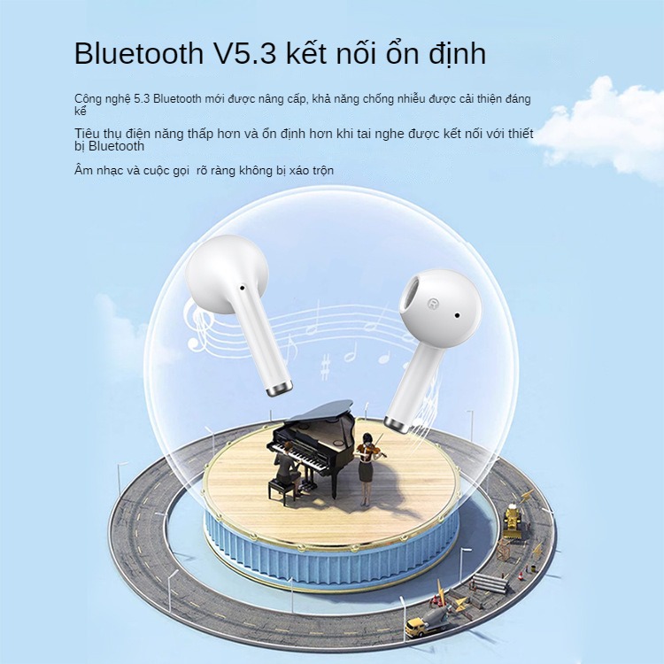 Tai Nghe Bluetooth Nhét Tai Không Dây FIRO A20 ENC Bluetooth V5.3 - Tai Nghe A20 ENC Giảm Tiếng Ồn Thông Minh - Âm Thanh HiFi - Điều Khiển Cảm Ứng - Tai Nghe Thể Thao Không Dây FIRO A20 - Phù Hợp Với Tất Cả Dòng Máy - Hàng Chính Hãng