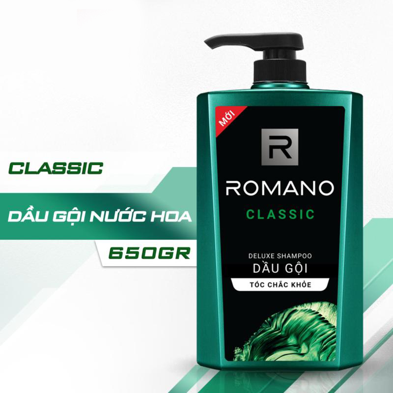 Dầu Gội Romano Deluxe Classic (650g)