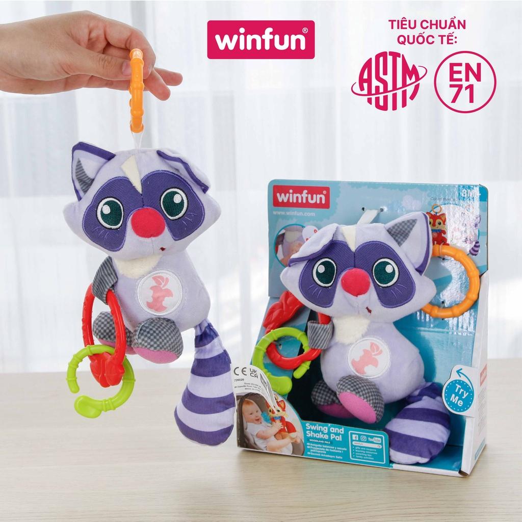 Đồ chơi treo nôi cảm ứng phát nhạc - bạn cáo dễ thương Winfun WF720021-01