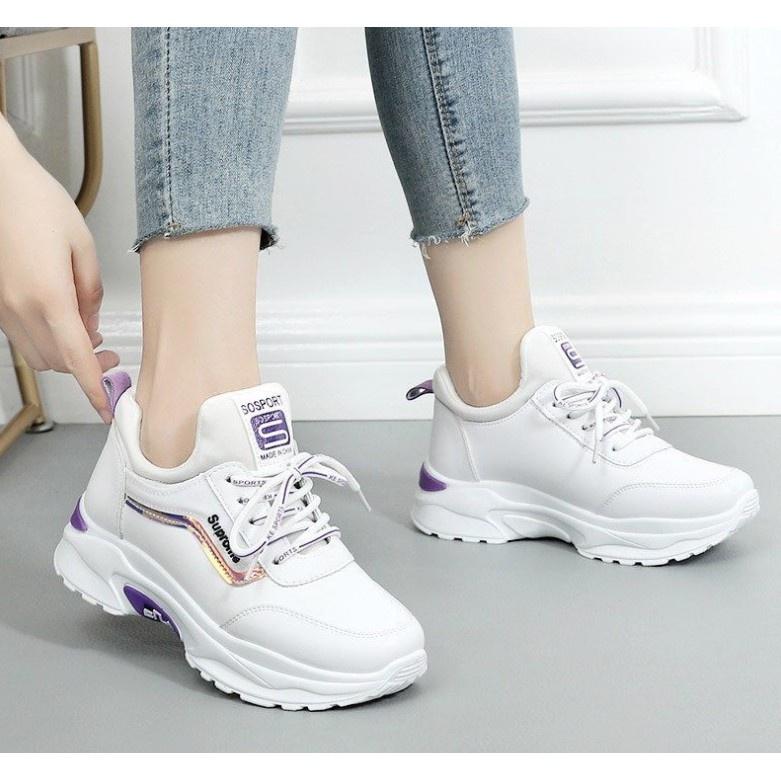 Giày sneaker nữ (trắng tím) 000037