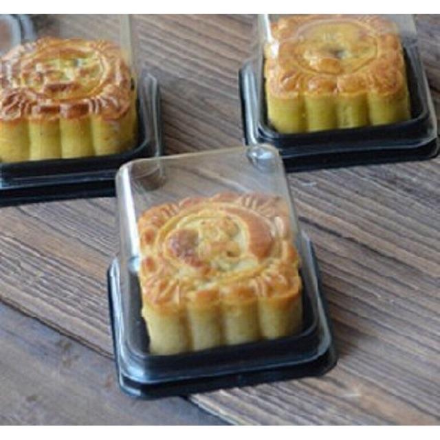 Bộ 50 hộp nhựa đựng bánh đế đen 100gr