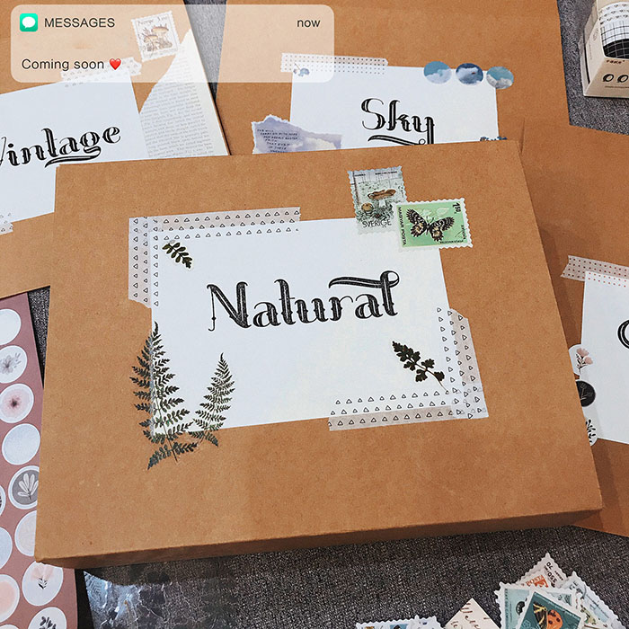 Quà tặng LuvGift set trang trí sổ Bullet Journal Natural Luv99