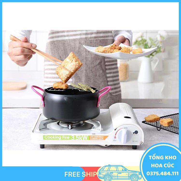 Nồi Chiên Lọc Dầu Kèm Khay Hứng Dùng Cho Mọi Loại Bếp Cao Cấp Tiện Dụng - Vận Chuyển Miễn Phí Toàn Quốc