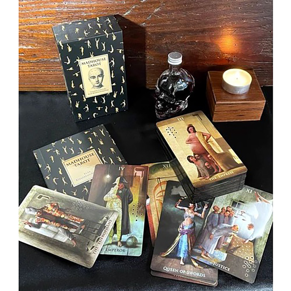 Bộ Bài Madhouse Tarot 78 Lá  Đá Thanh Tẩy