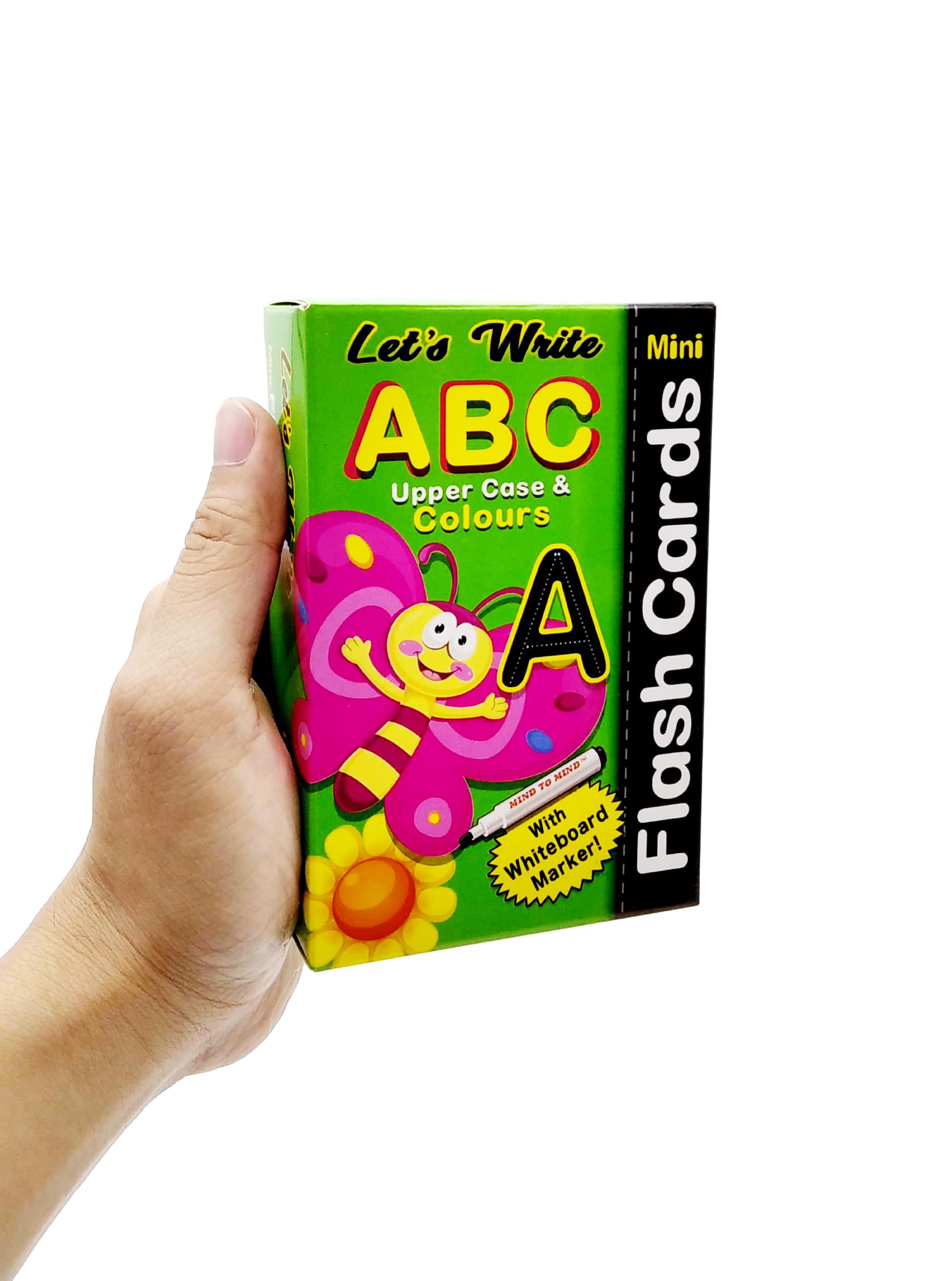 Let's Write Mini Flash Crads - ABC Upper Case &amp; Colours