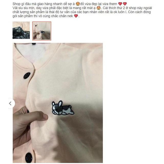 Áo Khoác Nỉ Form Rộng Bomber PUPPY Cadigan Ulzzang