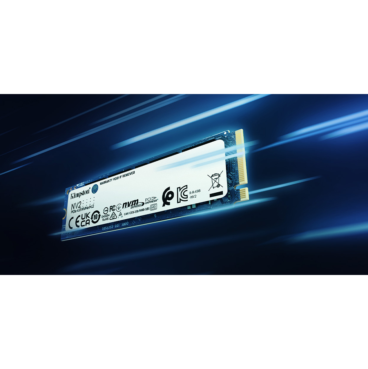 Ổ cứng gắn trong/ SSD Kingston NV2 1000GB M.2 2280 PCIe Gen 4.0 NVMe (SNV2S/1000G) - Hàng chính hãng