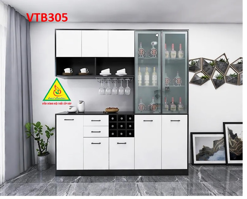 Tủ bếp, tủ nhà bếp VTB305- Nội thất lắp ráp Viendong Adv