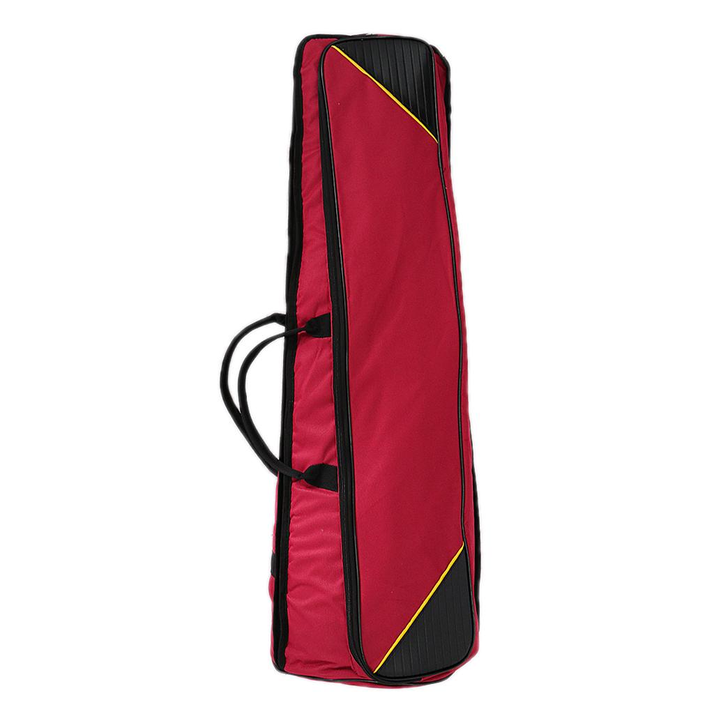 Oxford Fabric Tenor Trombone Stage Bag Trombone Accessory Claret Color
