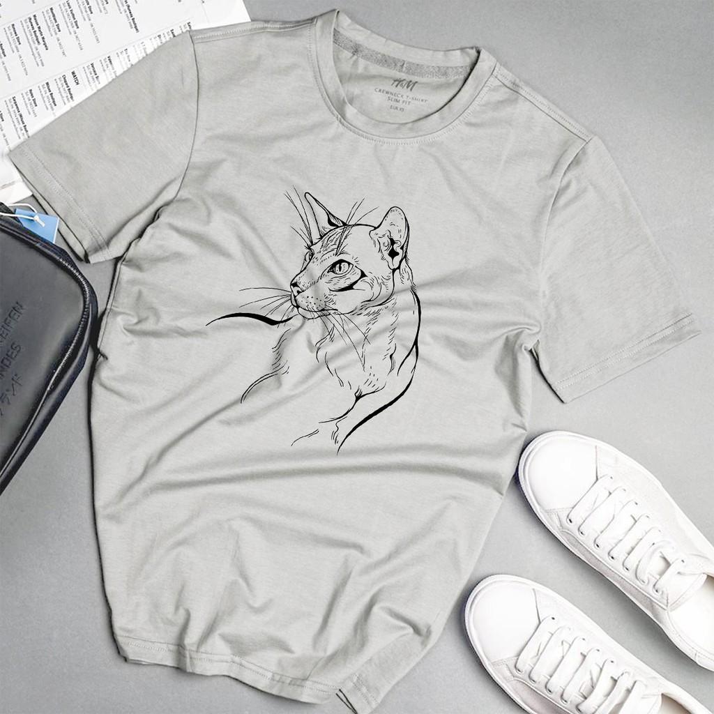 Áo phông nam hỗ siêu chất phong cách unisex màu xám