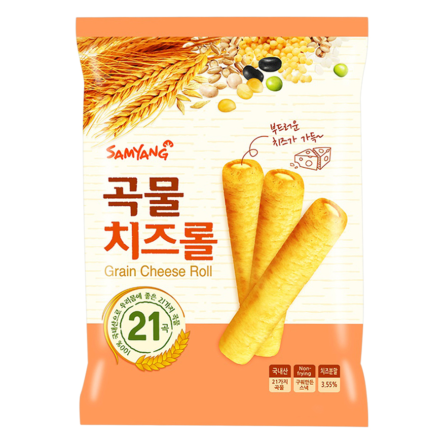 Combo 3 Bánh Xốp Ngũ Cốc Nhân Phô Mai Samyang (80g / Gói)