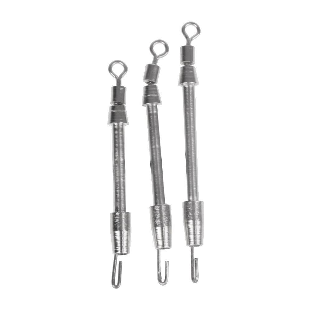 10 Piece Stainless Steel Quick Change Fast Link Connector Fishing Rolling Swivels Fishing Tackle Accessories