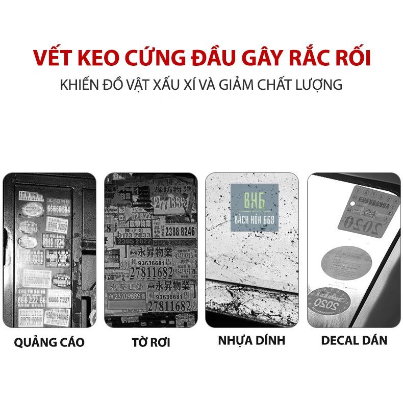 Bình Xịt Tẩy Keo Băng Dính BOTNY - Làm sạch vết băng dính keo dán mọi bề mặt