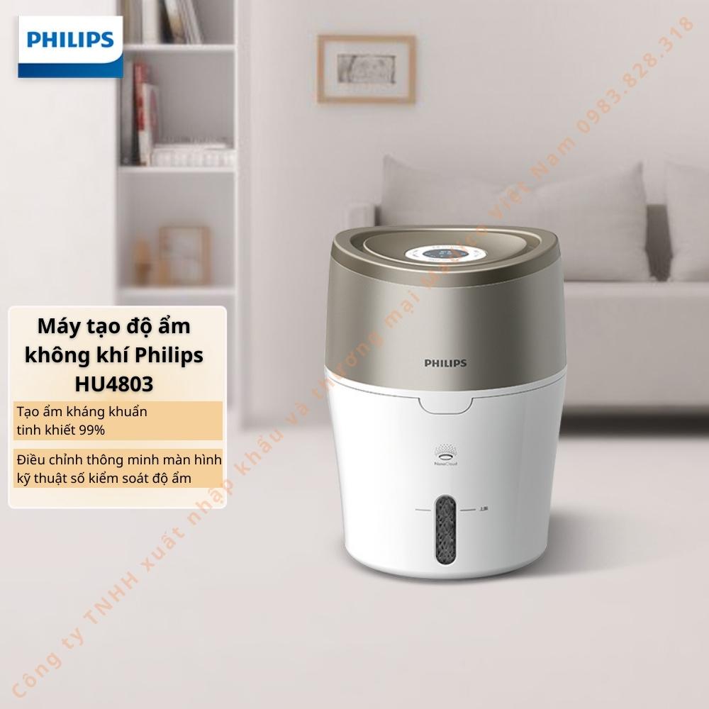 Máy tạo độ ẩm không khí Philips HU4803 /00 - Cảm biến tự động điều chỉnh để giữ độ ẩm với công nghệ NanoCloud - Hàng nhập khẩu