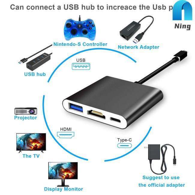 Cáp Chuyển Đổi HDMI Type-C Sang HDMI Cho Máy Chơi Game Nintendo Switch