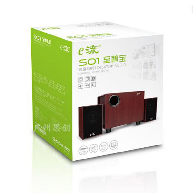 Bộ Loa Máy Tính S01 Để Bàn Cao Cấp Âm Thanh Siêu Trầm Hỗ Trợ USB 2.1