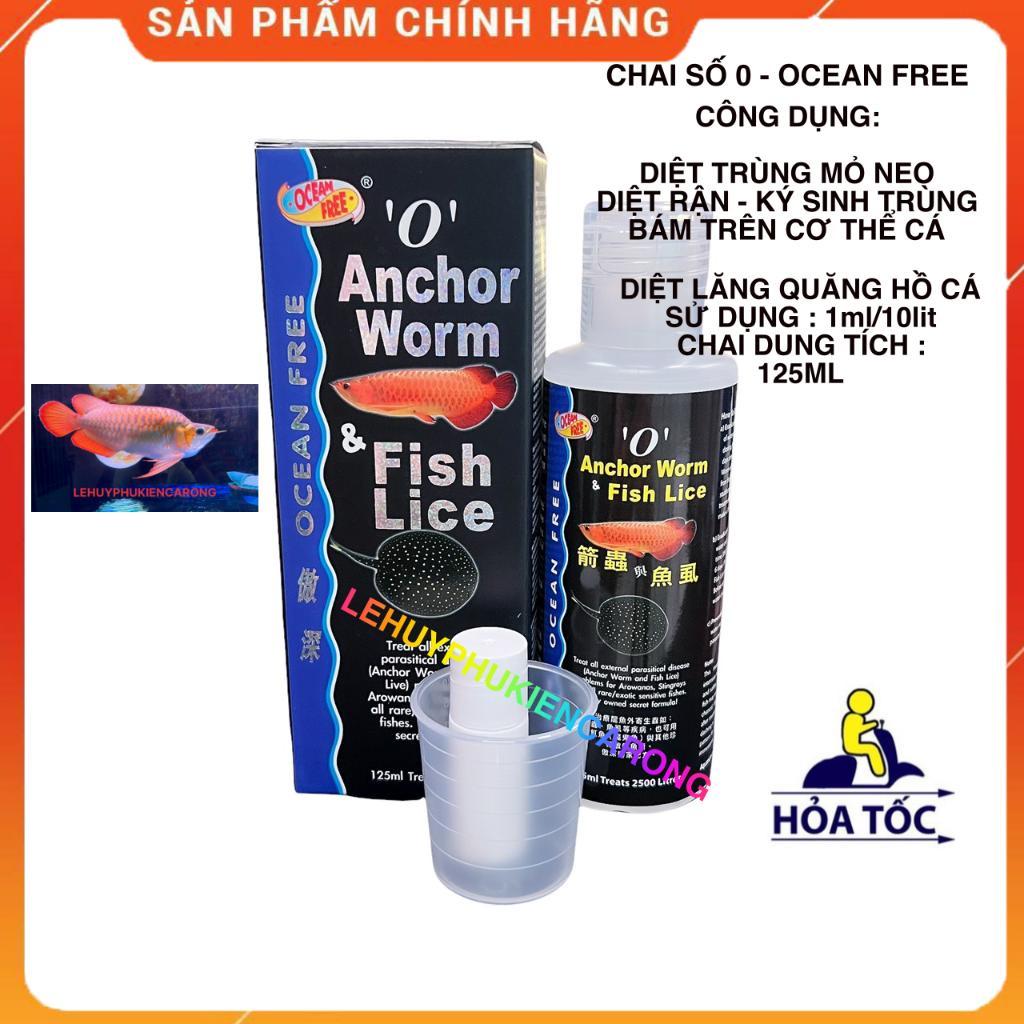 Chai Số 0 Cá Rồng, Diệt Trùng Mỏ Neo, Rận, Ký Sinh Trùng Bám Trên Cơ Thể Cá, Diệt Lăng Quăng Bể Cá Chai 125ml