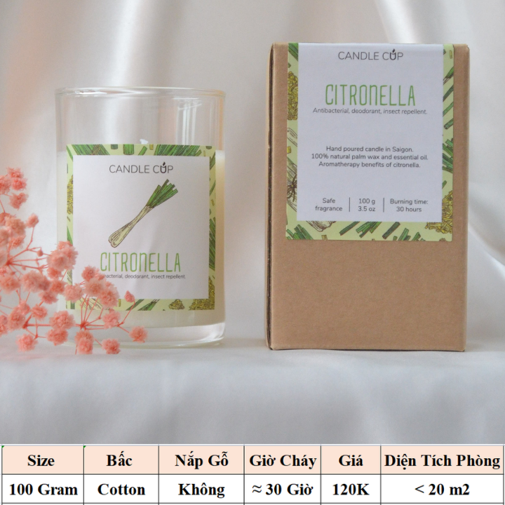 Nến Thơm Candle Cup - MÙI CITRONELLA