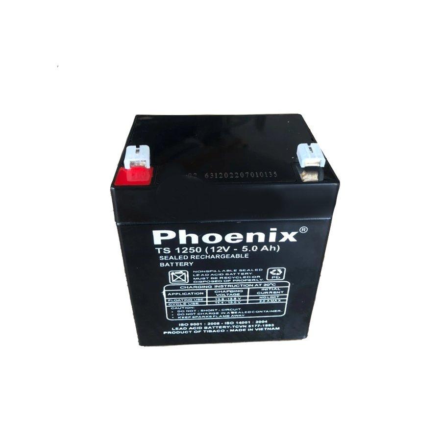 Ắc Quy PHOENIX TS1250 12V-5Ah - Chuyên Dùng Cho Nguồn Dự Phòng (UPS, Inverter, ...)