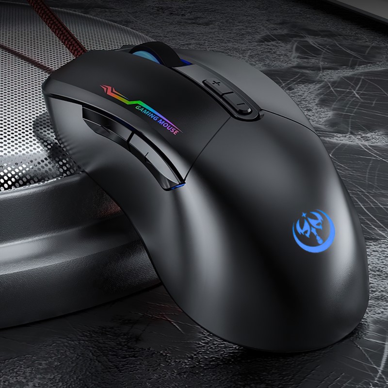Chuột LED RGB 3200 DPI Gaming Mouse G90 Macro cho máy tính Laptop hàng nhập khẩu